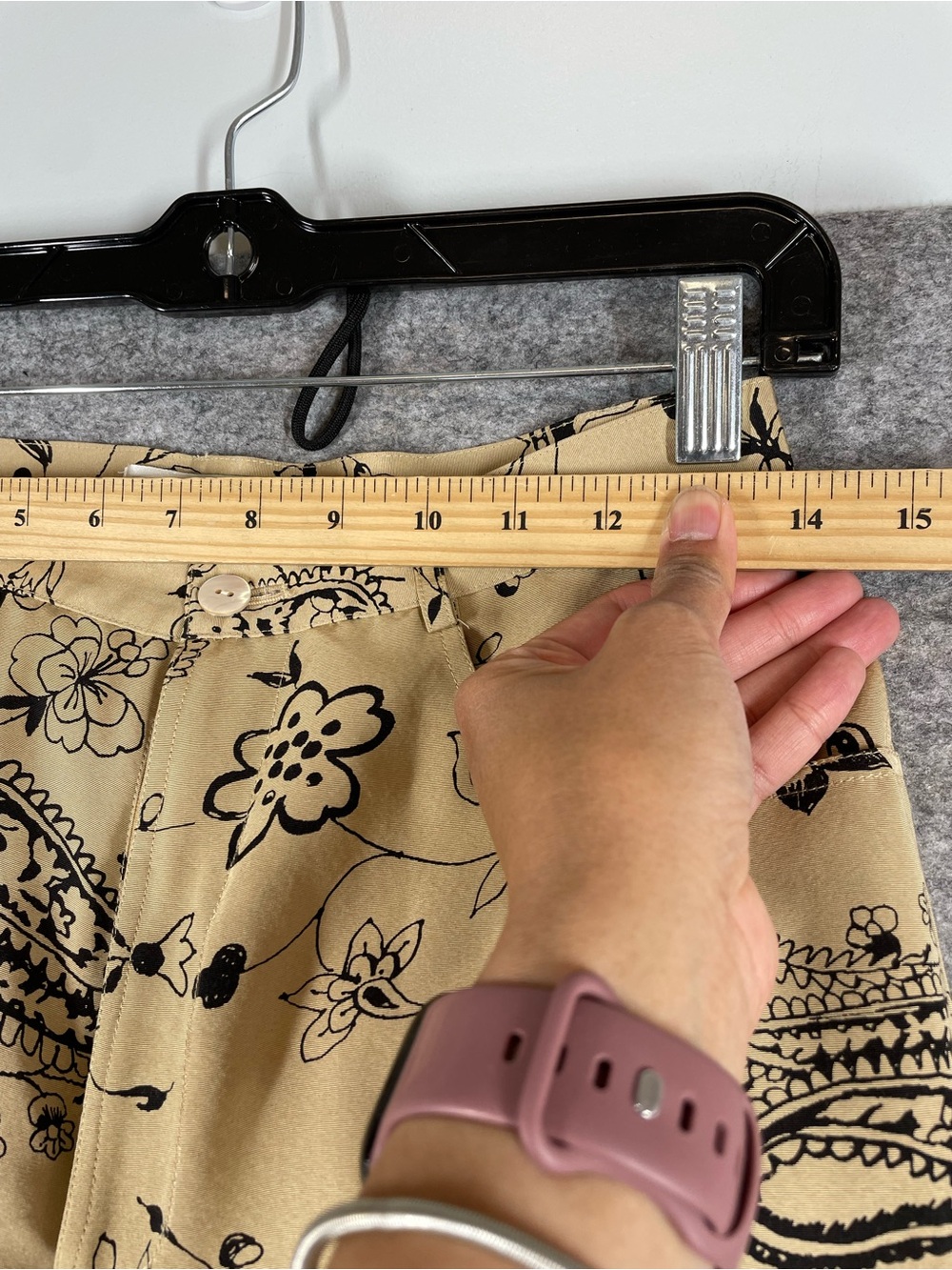 Vintage Barry Bricken Silk Blend Floral Paisley Pants Size 4 Boho Festival Chic - Picture 4 of 16
